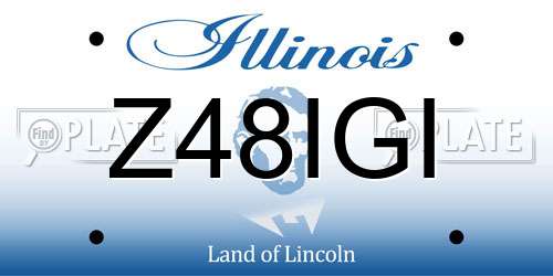 Z48IGI Illinois License Plate