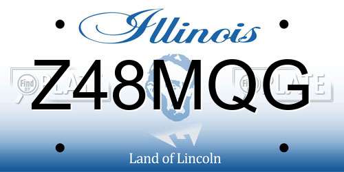 Z48MQG Illinois License Plate