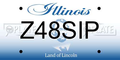 Z48SIP Illinois License Plate