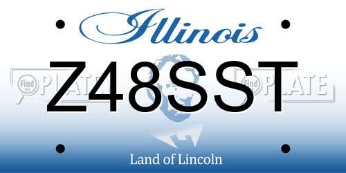 Z48SST Illinois License Plate