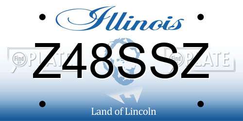 Z48SSZ Illinois License Plate