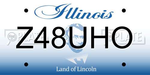 Z48UHO Illinois License Plate