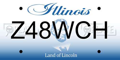 Z48WCH Illinois License Plate