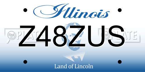 Z48ZUS Illinois License Plate
