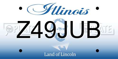 Z49JUB Illinois License Plate