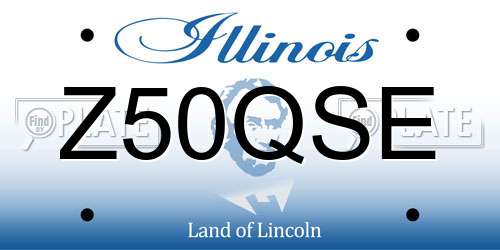 Z50QSE Illinois License Plate