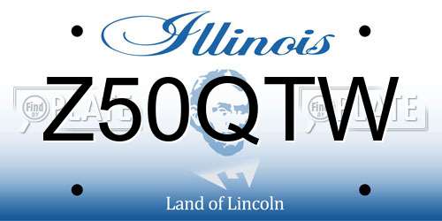 Z50QTW Illinois License Plate
