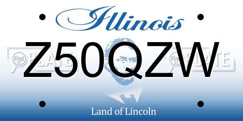 Z50QZW Illinois License Plate