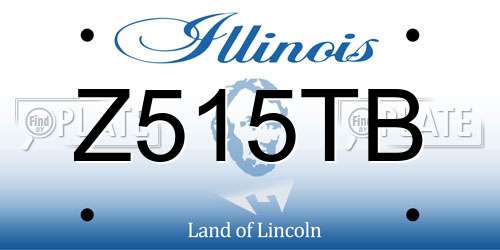 Z515TB Illinois License Plate