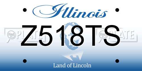 Z518TS Illinois License Plate