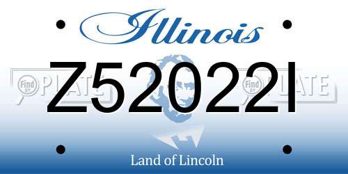 Z52022I Illinois License Plate