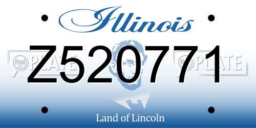 Z520771 Illinois License Plate