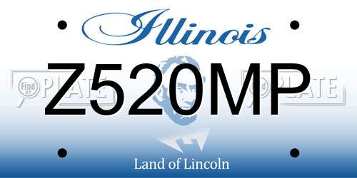 Z520MP Illinois License Plate
