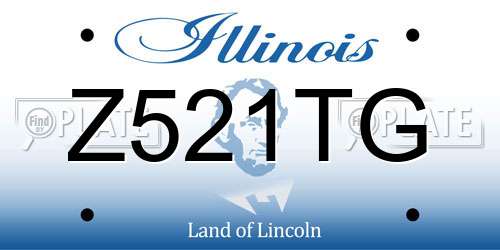 Z521TG Illinois License Plate