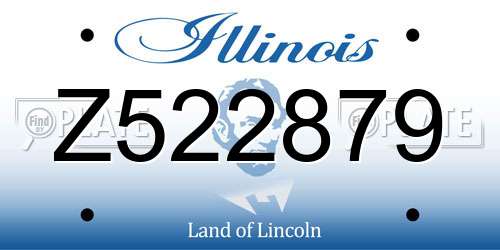 Z522879 Illinois License Plate