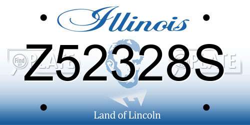 Z52328S Illinois License Plate