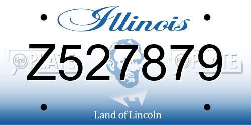 Z527879 Illinois License Plate