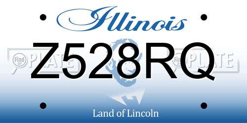 Z528RQ Illinois License Plate