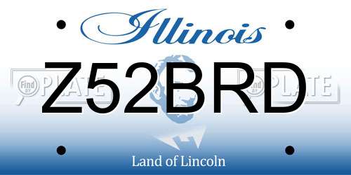 Z52BRD Illinois License Plate