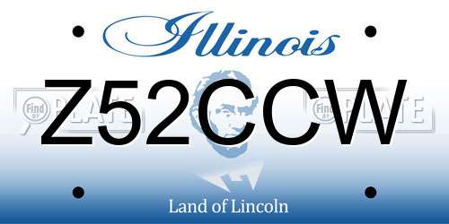Z52CCW Illinois License Plate