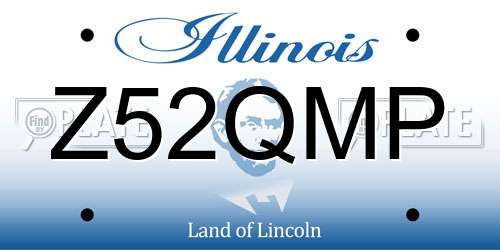 Z52QMP Illinois License Plate