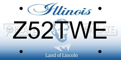 Z52TWE Illinois License Plate