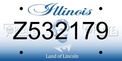 Z532179 Illinois License Plate