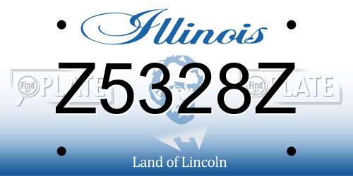Z5328Z Illinois License Plate