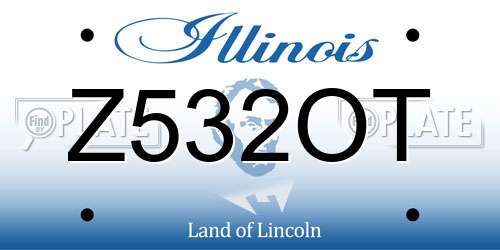Z532OT Illinois License Plate