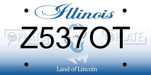 Z537OT Illinois License Plate