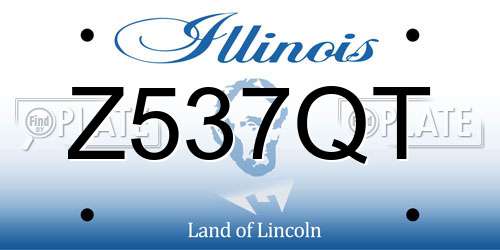 Z537QT Illinois License Plate