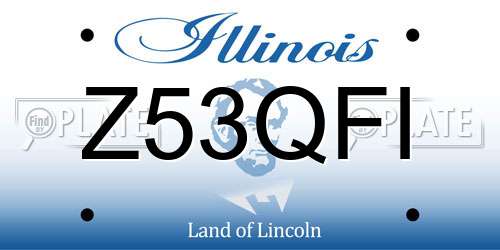 Z53QFI Illinois License Plate
