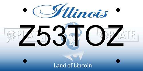 Z53TOZ Illinois License Plate