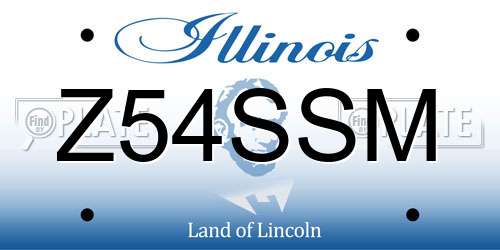 Z54SSM Illinois License Plate