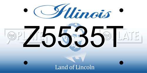 Z5535T Illinois License Plate