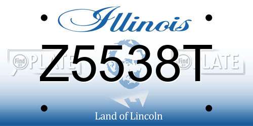 Z5538T Illinois License Plate