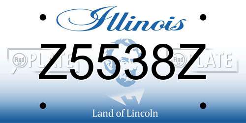 Z5538Z Illinois License Plate