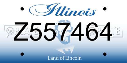 Z557464 Illinois License Plate