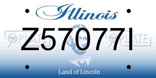 Z57077I Illinois License Plate