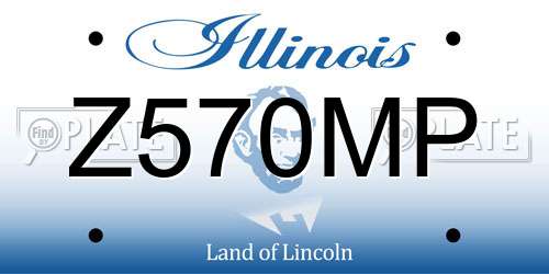 Z570MP Illinois License Plate