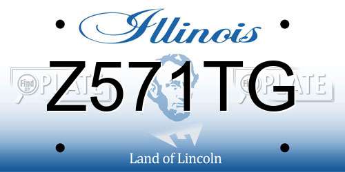 Z571TG Illinois License Plate