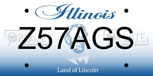 Z57AGS Illinois License Plate
