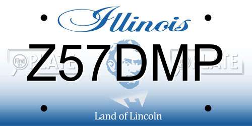 Z57DMP Illinois License Plate