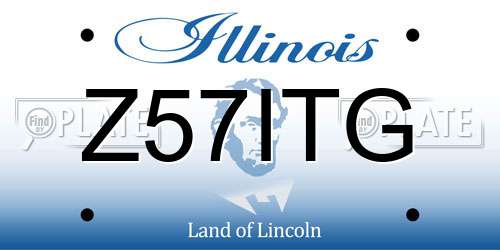 Z57ITG Illinois License Plate