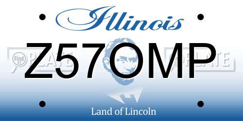 Z57OMP Illinois License Plate
