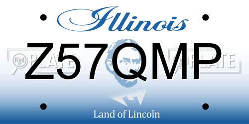 Z57QMP Illinois License Plate