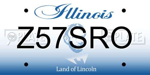 Z57SRO Illinois License Plate