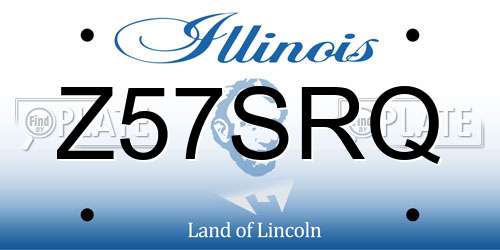 Z57SRQ Illinois License Plate