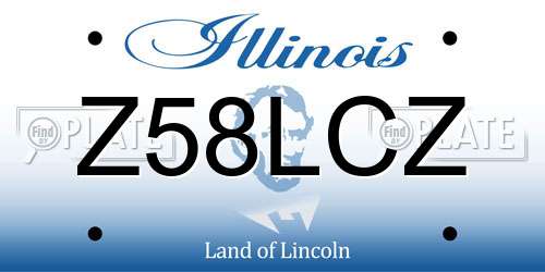 Z58LCZ Illinois License Plate