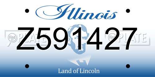 Z591427 Illinois License Plate